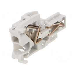 Fişă electrică 0,2÷2,5mm² cu 1 bornă, gri, cu arc, lăţime 5,2mm | Electronic-mag.ro | Componente Electronice