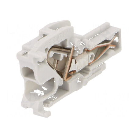 Fişă electrică 0,2÷2,5mm² cu 1 bornă, gri, cu arc, lăţime 5,2mm | Electronic-mag.ro | Componente Electronice