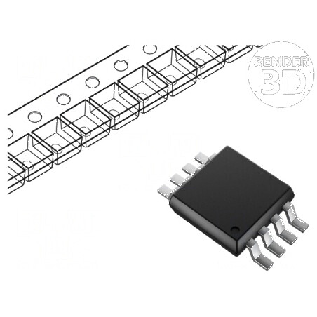Memorie EEPROM I2C 1kb 128x8bit 4,5-5,5V 400kHz | Electronic-mag.ro | Componente Electronice