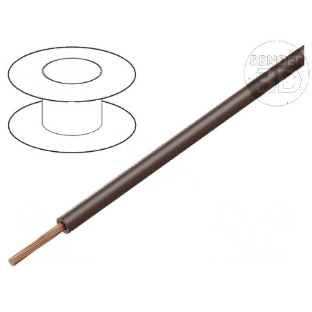 Cablu BETAtherm® 155 1x0,25mm² Litat Cu Maro pentru Temperaturi de la -55 la 155°C, 600V | Electronic-mag.ro | Componente Electronice