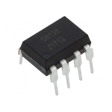 Optocuplor THT cu 1 Canal, Ieșire cu Tranzistori, CTR 19-50% la 16mA, DIP8 | Electronic-mag.ro | Componente Electronice