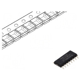 Multiplexor Digital IC, 2 Canale, 6 Intrări, CMOS SMD SO16, Tensiune 2-6VDC HC | Electronic-mag.ro | Componente Electronice