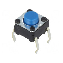 Microîntrerupător TACT SPST-NO 0,05A/24VDC THT - Poz. 2 Fără Acționare | Electronic-mag.ro | Componente Electronice