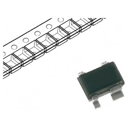 Diodă de comutație SOT343, 30V, 100mA, 100mW, 80ns - 1 unitate | Electronic-mag.ro | Componente Electronice