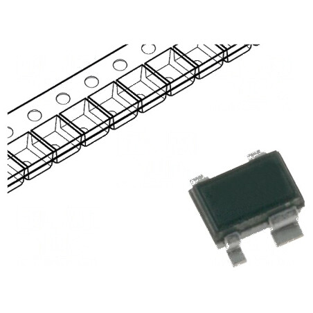Diodă de comutație SOT343, 30V, 100mA, 100mW, 80ns - 1 unitate | Electronic-mag.ro | Componente Electronice