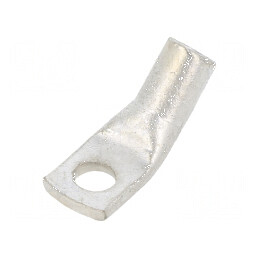 Vârf Inelar Tubular M5 10mm² Crimpat pe Cablu cu Unghi de 45° pentru Conexiuni Electrice | Electronic-mag.ro | Componente Electronice