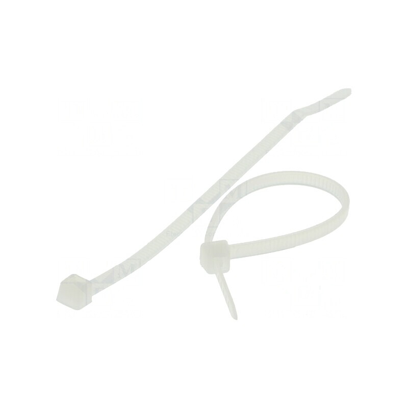 Colier de strângere din poliamidă 800N, 1,22m lungime, 9mm lățime, natural | Electronic-mag.ro | Componente Electronice