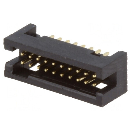 Conector IDC soclu tată 20 PIN THT gold flash 1,27mm - Componentă electronică de înaltă calitate | Electronic-mag.ro | Componente Electronice