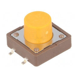 Microîntrerupător TACT SPST-NO 0,05A/12VDC SMT - Pozitie 2, Fara Contact | Electronic-mag.ro | Componente Electronice