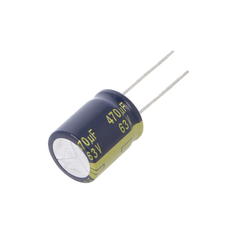 Condensator Electrolitic Low ESR THT 560uF 63VDC Ø16x20mm pentru Aplicatii Electronice | Electronic-mag.ro | Componente Electronice