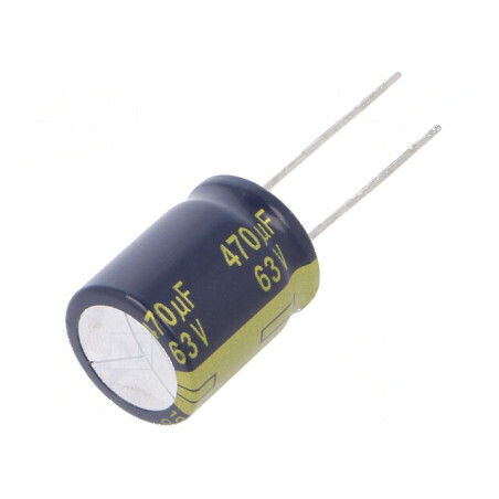 Condensator Electrolitic Low ESR THT 560uF 63VDC Ø16x20mm pentru Aplicatii Electronice | Electronic-mag.ro | Componente Electronice