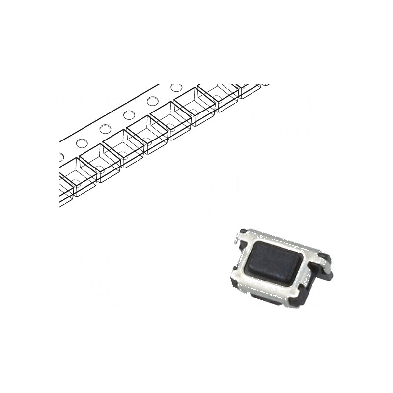 Microîntrerupător TACT SPST Poz: 2, 0,015A/15VDC, SMT - Fără 3,5N | Electronic-mag.ro | Componente Electronice Microîntrerupător TACT SPST Poz: 2, 0,015A/15VDC, SMT - Fără 3,5N | Electronic-mag.ro | Componente Electronice