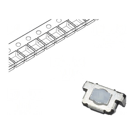 Microîntrerupător TACT SPST Poz. 2 0,02A/12VDC SMT 3,5mm pentru Circuit Electric | Electronic-mag.ro | Componente Electronice