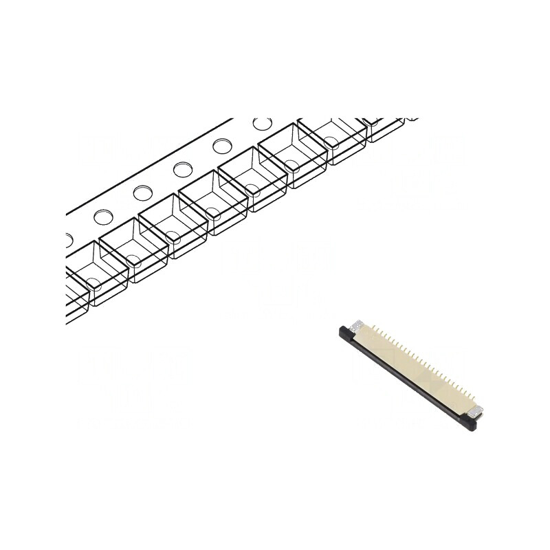 Conector FFC/FPC 26 PIN F52R cu Contacte Inferioare ZIF SMT 50V | Electronic-mag.ro | Componente Electronice Conector FFC/FPC 26 PIN F52R cu Contacte Inferioare ZIF SMT 50V | Electronic-mag.ro | Componente Electronice