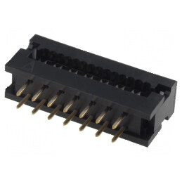 Conector IDC cu 14 pini, adaptor THT pentru cablu-bandă 1,27 mm | Electronic-mag.ro | Componente Electronice