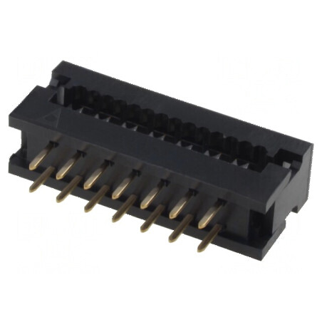 Conector IDC cu 14 pini, adaptor THT pentru cablu-bandă 1,27 mm | Electronic-mag.ro | Componente Electronice
