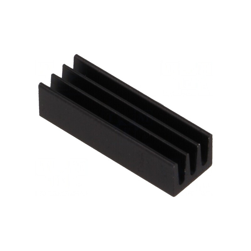 Radiator extrudat negru - Dimensiuni L: 19mm, W: 6,3mm, H: 4,8mm, Capacitate 46K/W | Electronic-mag.ro | Componente Electronice Radiator extrudat negru - Dimensiuni L: 19mm, W: 6,3mm, H: 4,8mm, Capacitate 46K/W | Electronic-mag.ro | Componente Electronice