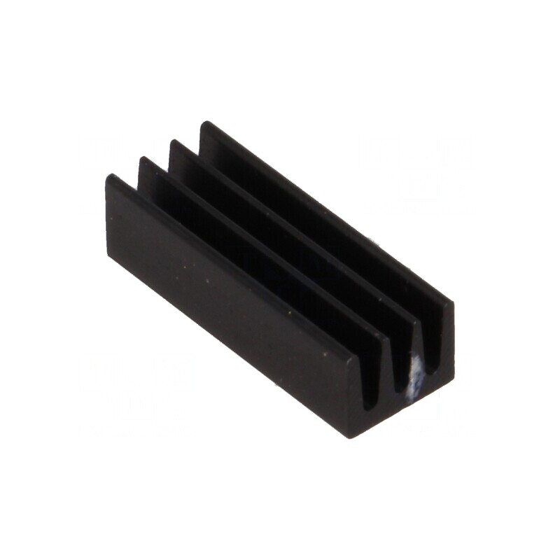 Radiator extrudat negru 17mm L x 6,3mm W x 4,8mm H, capacitate termică 51K/W | Electronic-mag.ro | Componente Electronice Radiator extrudat negru 17mm L x 6,3mm W x 4,8mm H, capacitate termică 51K/W | Electronic-mag.ro | Componente Electronice