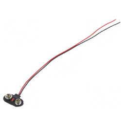 Conector 6F22 6F22, 6LR61 cu cabluri de 200mm - Nr. bat. 1 | Electronic-mag.ro | Componente Electronice