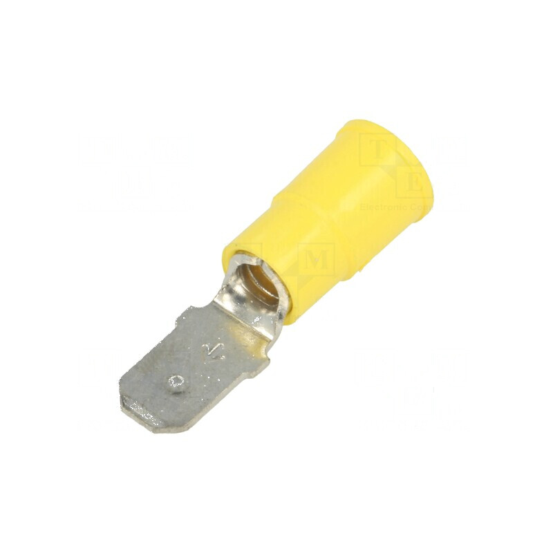 Terminal plat 6,4mm 0,8mm tată crimpat pe cablu izolat - Conector electric profesional | Electronic-mag.ro | Componente Electronice Terminal plat 6,4mm 0,8mm tată crimpat pe cablu izolat - Conector electric profesional | Electronic-mag.ro | Componente Electronice