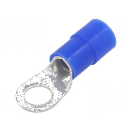 Vârf Inelar M8 Ø 8,5mm 16mm² Crimpat pe Cablu Izolată din Cupru - Conector Electric Profesional | Electronic-mag.ro | Componente Electronice