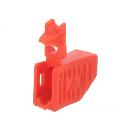 Accesoriu protecție mufă roșie, lungime totală 17,8 mm | Electronic-mag.ro | Componente Electronice