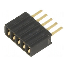Conector vertical cu 5 poziții pentru tablouri de distribuție, tip femelă, SIL | Electronic-mag.ro | Componente Electronice