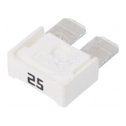Siguranţă auto 25A 32VDC, 16,2mm - Componentă electrică pentru vehicule | Electronic-mag.ro | Componente Electronice