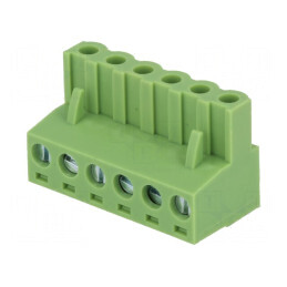 Regletă de Conexiuni Deconectabilă 5,08mm cu 6 Piste Drept Mufă - Soluție Profesională pentru Conexiuni Electrice | Electronic-mag.ro | Componente Electronice