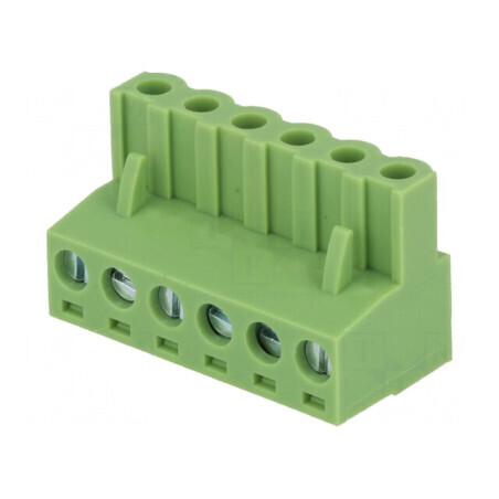 Regletă de Conexiuni Deconectabilă 5,08mm cu 6 Piste Drept Mufă - Soluție Profesională pentru Conexiuni Electrice | Electronic-mag.ro | Componente Electronice