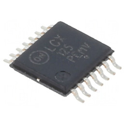 IC Digital Buffer Non-Inversor 4 Canale CMOS TTL SMD TSSOP14 LCX | Electronic-mag.ro | Componente Electronice