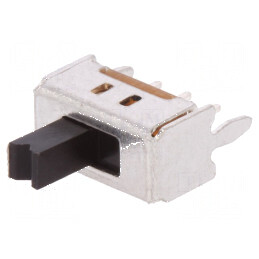 Comutator glisant Poz: 2 SPDT 0,1A/12VDC ON-ON THT - Interval temperatură -30÷70°C | Electronic-mag.ro | Componente Electronice