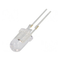LED 5mm Galbenă 18000-22000mcd 40° Convex - Lampa LED cu Intensitate Mare pentru Iluminat Decorativ | Electronic-mag.ro | Componente Electronice