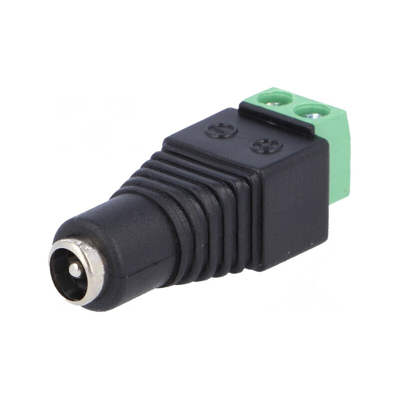 Adaptor de conexiune 5,5/2,1mm cu terminal cu șurub - 5,5mm x 2,1mm | Electronic-mag.ro | Componente Electronice Adaptor de conexiune 5,5/2,1mm cu terminal cu șurub - 5,5mm x 2,1mm | Electronic-mag.ro | Componente Electronice