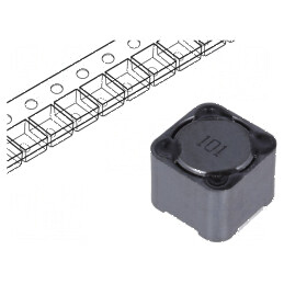 Inductor SMD 100uH 2.2A 140mΩ ±20% Dimensiuni 12x12x10mm Temperatură de Funcționare -40÷125°C | Electronic-mag.ro | Componente Electronice