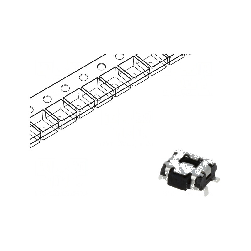 Microîntrerupător TACT SPST-NO 0,05A/12VDC SMT, Pozitie 2, Fără Contacte | Electronic-mag.ro | Componente Electronice