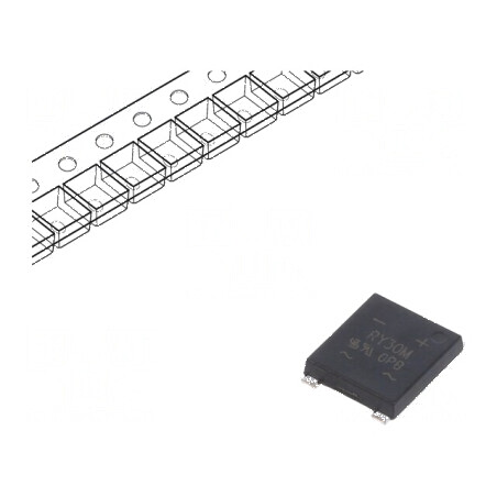 Punte Redresoare Monofazată Urmax 1kV, 3A, 90A Ifsm - YBS SMT | Electronic-mag.ro | Componente Electronice