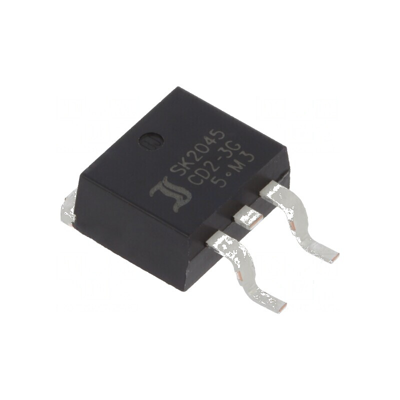 Diodă Schottky SMD 45V 10A x 2 D2PAK - Redresor pentru aplicații electronice | Electronic-mag.ro | Componente Electronice Diodă Schottky SMD 45V 10A x 2 D2PAK - Redresor pentru aplicații electronice | Electronic-mag.ro | Componente Electronice