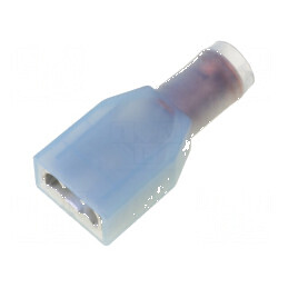 Terminal plat 6,3mm 0,8mm mamă pentru cablu 2,5÷3mm², crimpat | Electronic-mag.ro | Componente Electronice