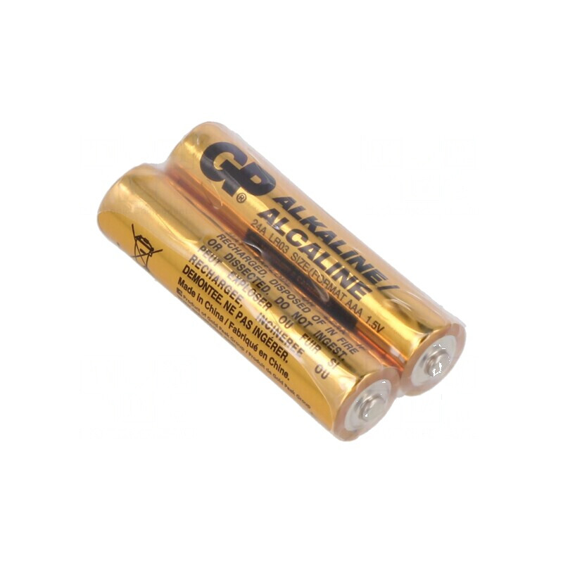 Baterie Alcalină AAA 1,5V Nereîncărcabilă - Pachet de 2 Bucăți | Electronic-mag.ro | Componente Electronice