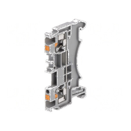 Termoconector de îmbinare pentru șine, 0,2÷1,5mm², 1 pistă, 2 borne, gri, DS TS35 | Electronic-mag.ro | Componente Electronice