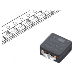 Inductor SMD 22uH 2,2A 128mΩ ±20% Dimensiuni 6,4x6x3mm Temperatura de Funcționare -40÷150°C | Electronic-mag.ro | Componente Electronice