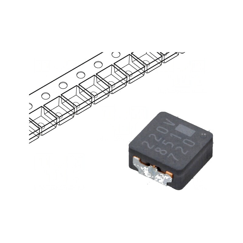 Inductor SMD 22uH 2,2A 128mΩ ±20% Dimensiuni 6,4x6x3mm Temperatura de Funcționare -40÷150°C | Electronic-mag.ro | Componente Electronice