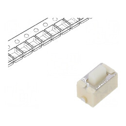 Microîntrerupător TACT SPST Pozitiv 2, 0,05A/12VDC SMT - Fără 1,6N | Electronic-mag.ro | Componente Electronice