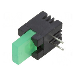 "LED Difuzor Alb/Verde 20mA cu Carcasă - 1 Diode" | Electronic-mag.ro | Componente Electronice