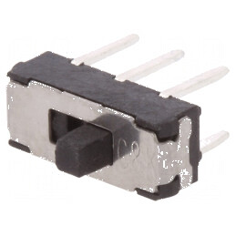 Comutator glisant DPDT 0,3A/6VDC ON-ON THT pentru PCB, Poz: 2 | Electronic-mag.ro | Componente Electronice