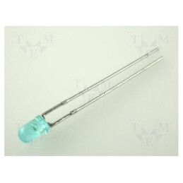 LED 3mm Albastru 20-50mcd 60° Convex, Tensiune 3,8-4,5V | Electronic-mag.ro | Componente Electronice