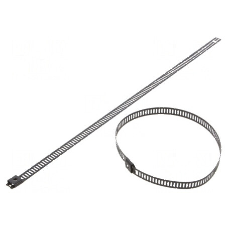 Colier de strângere din oțel inoxidabil AISI 304, Dimensiuni L: 250mm, W: 7mm | Electronic-mag.ro | Componente Electronice