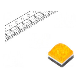 LED Ambră 130° 700mA, λd: 587,5÷592,5nm, 147÷174lm, 1616 CSP SMD - Lumină Eficientă pentru Aplicații Diverse | Electronic-mag.ro | Componente Electronice