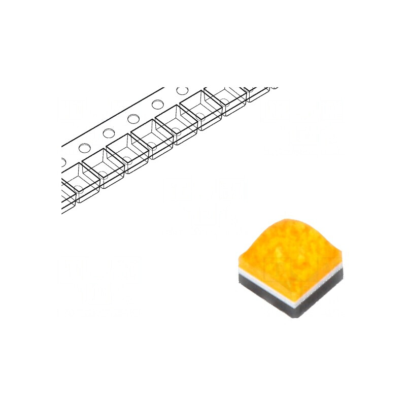 LED Ambră 130° 700mA, λd: 587,5÷592,5nm, 147÷174lm, 1616 CSP SMD - Lumină Eficientă pentru Aplicații Diverse | Electronic-mag.ro | Componente Electronice